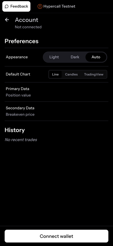 Account and preferences